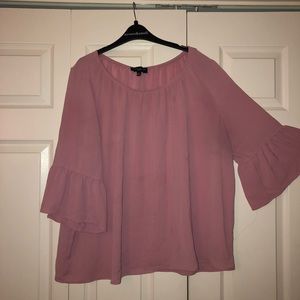 Bell Sleeve Blouse - Pink